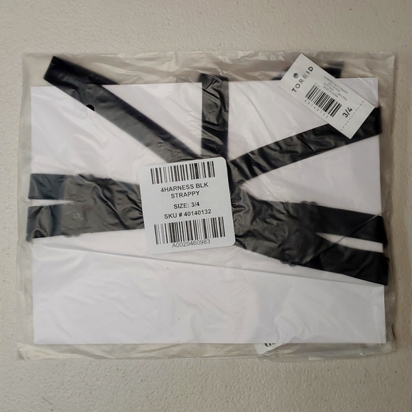 ❤️NWT VINTAGE TORRID BRALETTE STRAPPY BREAST HARNESS BONDAGE LINGERIE PLUS SIZE - Picture 4 of 11